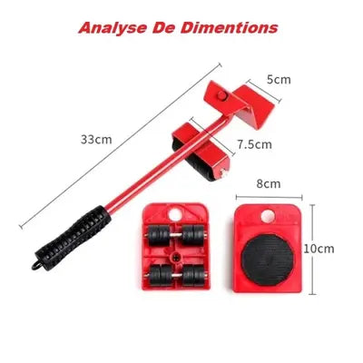 🔧🛋️ مجموعة أدوات رفع وتحريك الأثاث